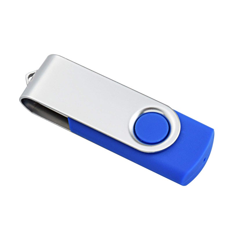 KOOTION 10 Pack 4 GB USB Flash Drive 4gb Flash Drives Keychain Thumb Drive Swivel Memory Stick Blue - Image 3